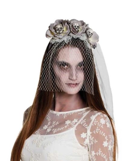 verkoop - attributen - Halloween - Diadeem bruid zombie